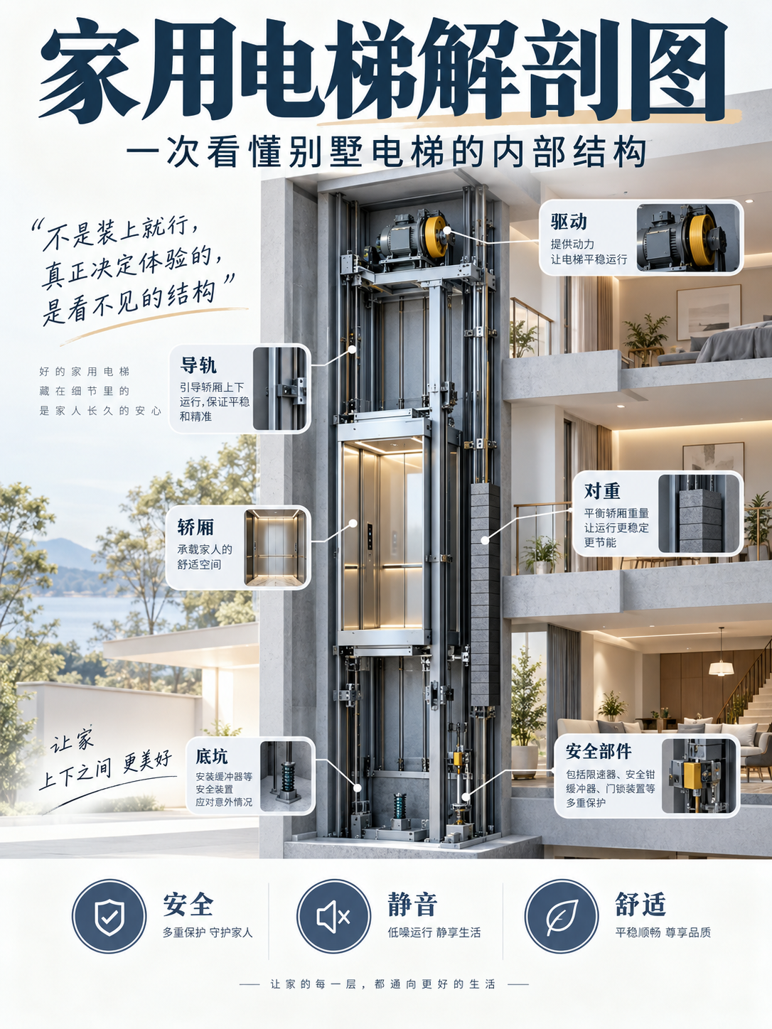 衡阳家用电梯里面到底藏了什么？一张图拆给你看